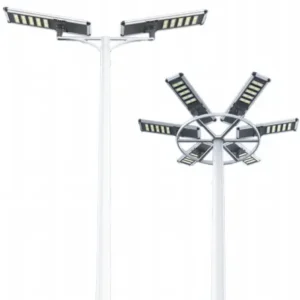 Integrated solar high bay light